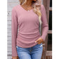 🧶 Women's Elegant V-Neck Knit Top