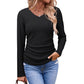 🧶 Women's Elegant V-Neck Knit Top