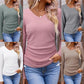 🧶 Women's Elegant V-Neck Knit Top