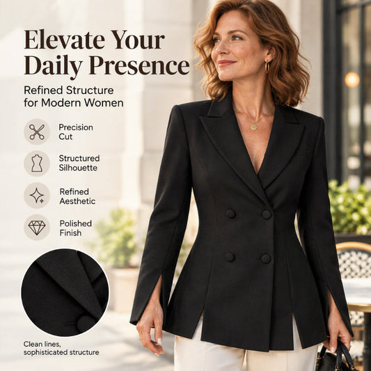 Women's Elegant Double-Breasted Blazer