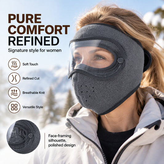❄️ Winter Windproof Warm Face Mask with HD Goggles