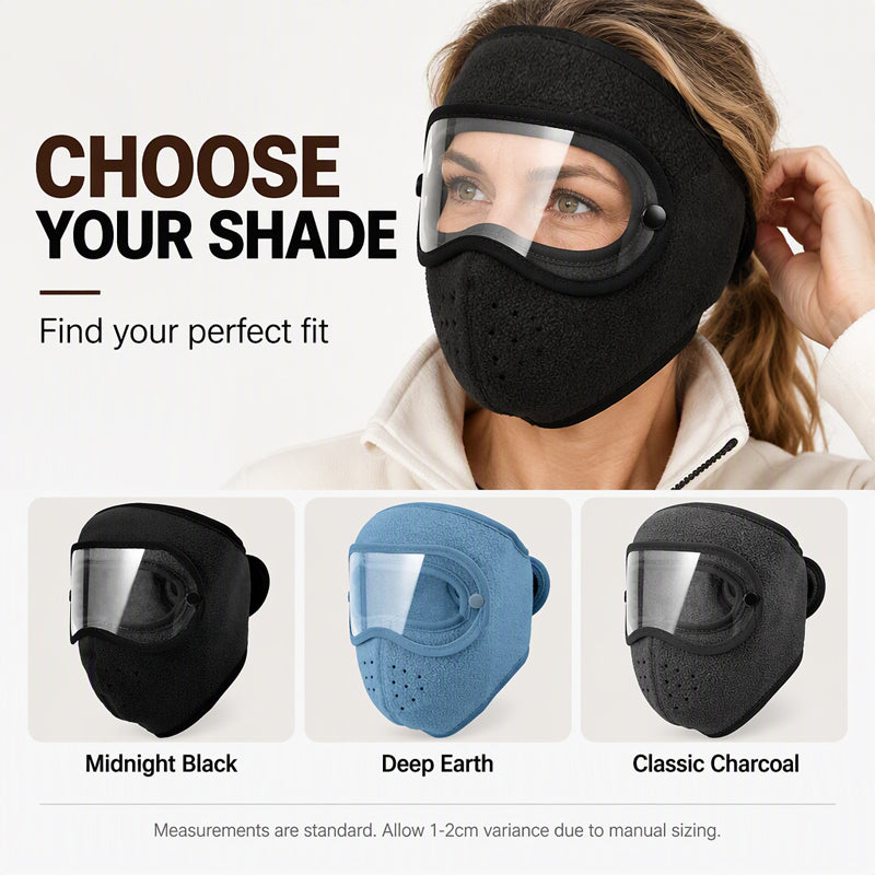 ❄️ Winter Windproof Warm Face Mask with HD Goggles