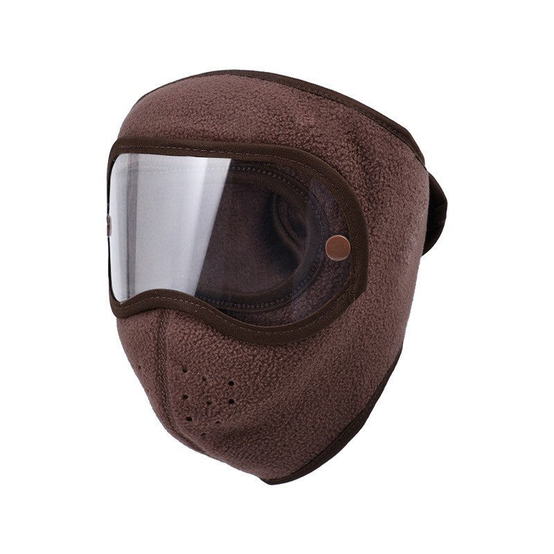❄️ Winter Windproof Warm Face Mask with HD Goggles