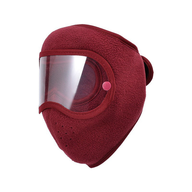 ❄️ Winter Windproof Warm Face Mask with HD Goggles