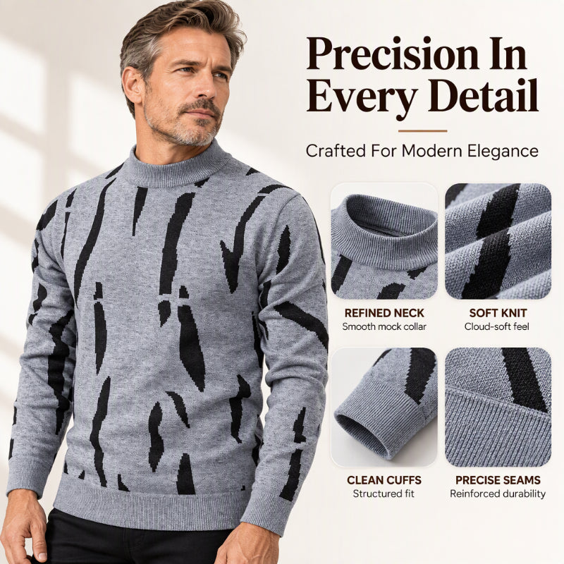 🍂 Men’s Slim Fit Turtleneck Sweater – Timeless Style, Cosy Comfort! 👔