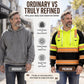 Men's High-Visibility Style Printed Hoodie