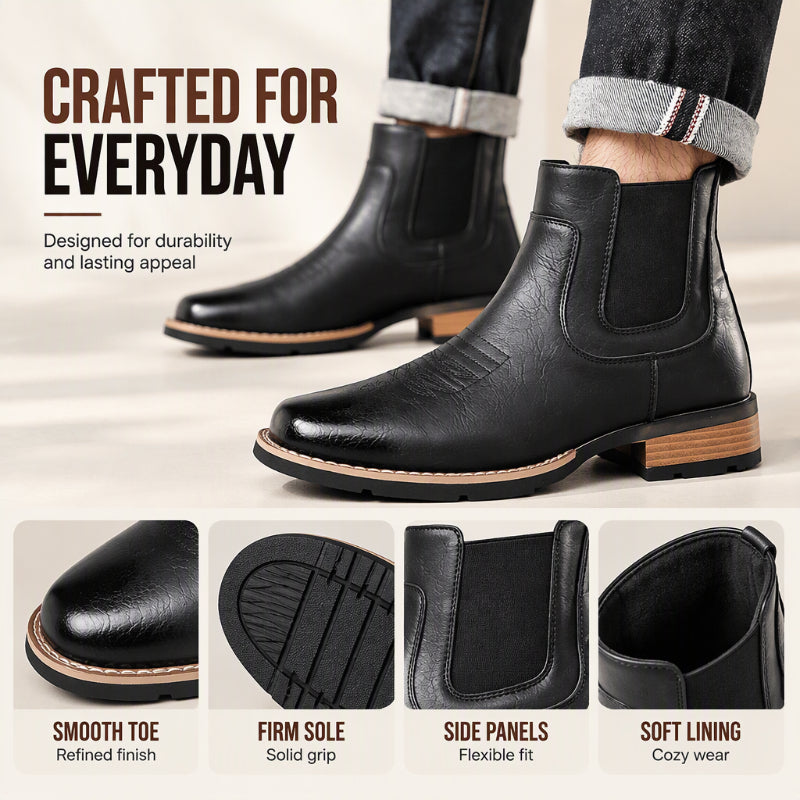 Men's Vintage Slip-On Chelsea Boots