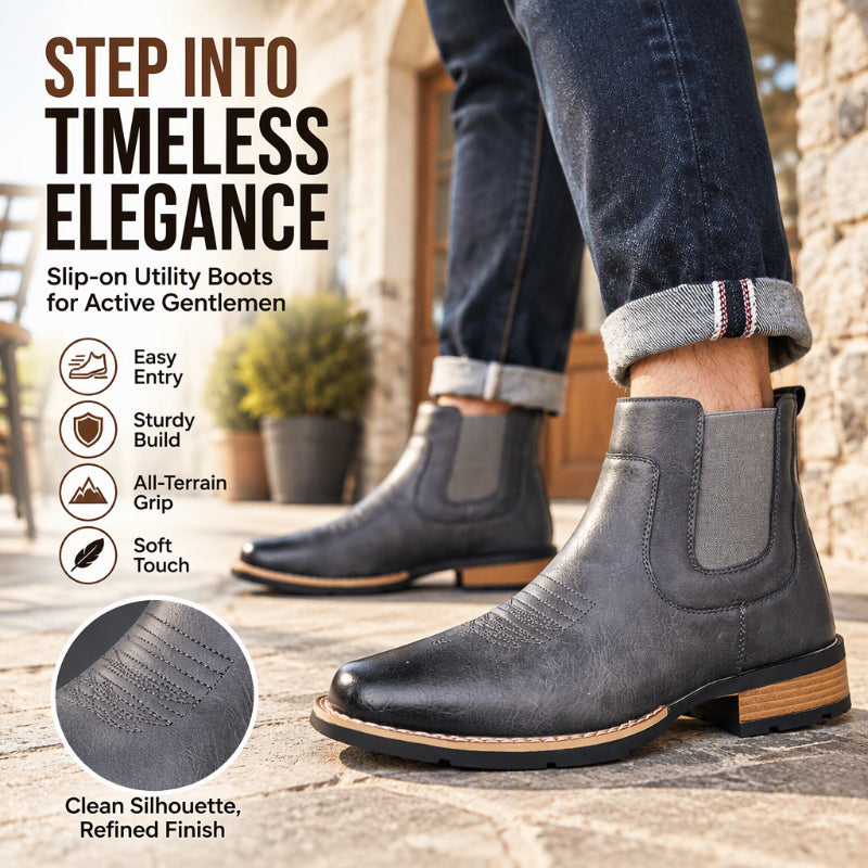 Men's Vintage Slip-On Chelsea Boots
