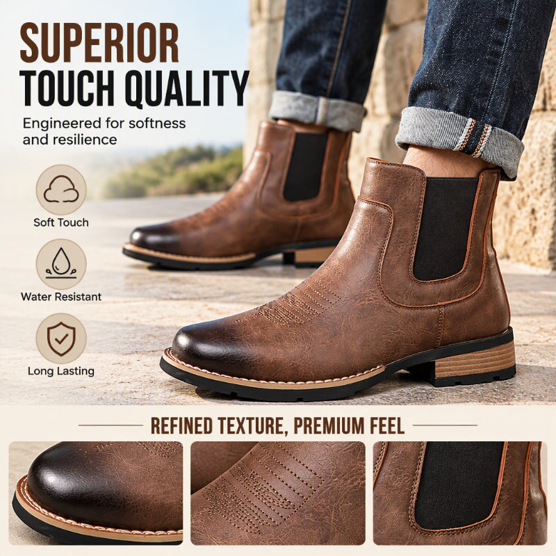 Men's Vintage Slip-On Chelsea Boots