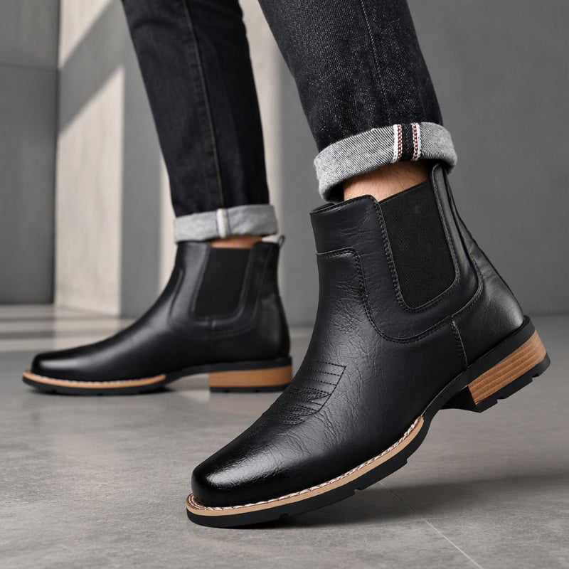 Men's Vintage Slip-On Chelsea Boots