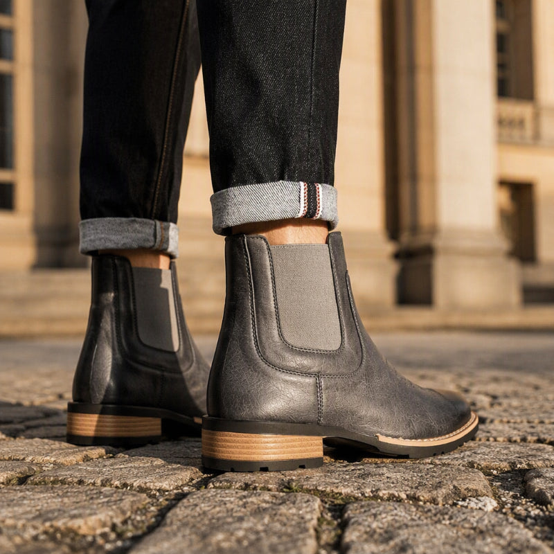 Men's Vintage Slip-On Chelsea Boots