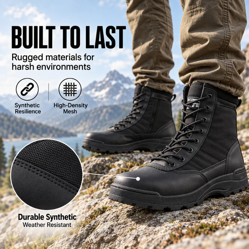 🥾 Unisex Outdoor High-Top Tactical Combat Boots ✨ – Durable & All-Terrain