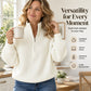 Women's Stand Collar Half-Zip Knit Sweater