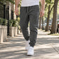 Men's Warm Joggers with Zipper Pockets