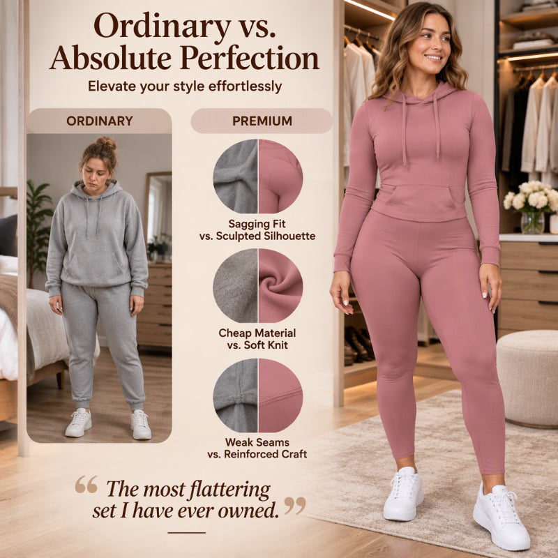 Women's Casual Hoodie and Leggings Set