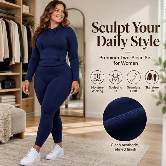 Women's Casual Hoodie and Leggings Set