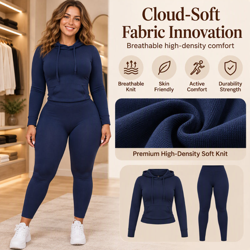 Women's Casual Hoodie and Leggings Set