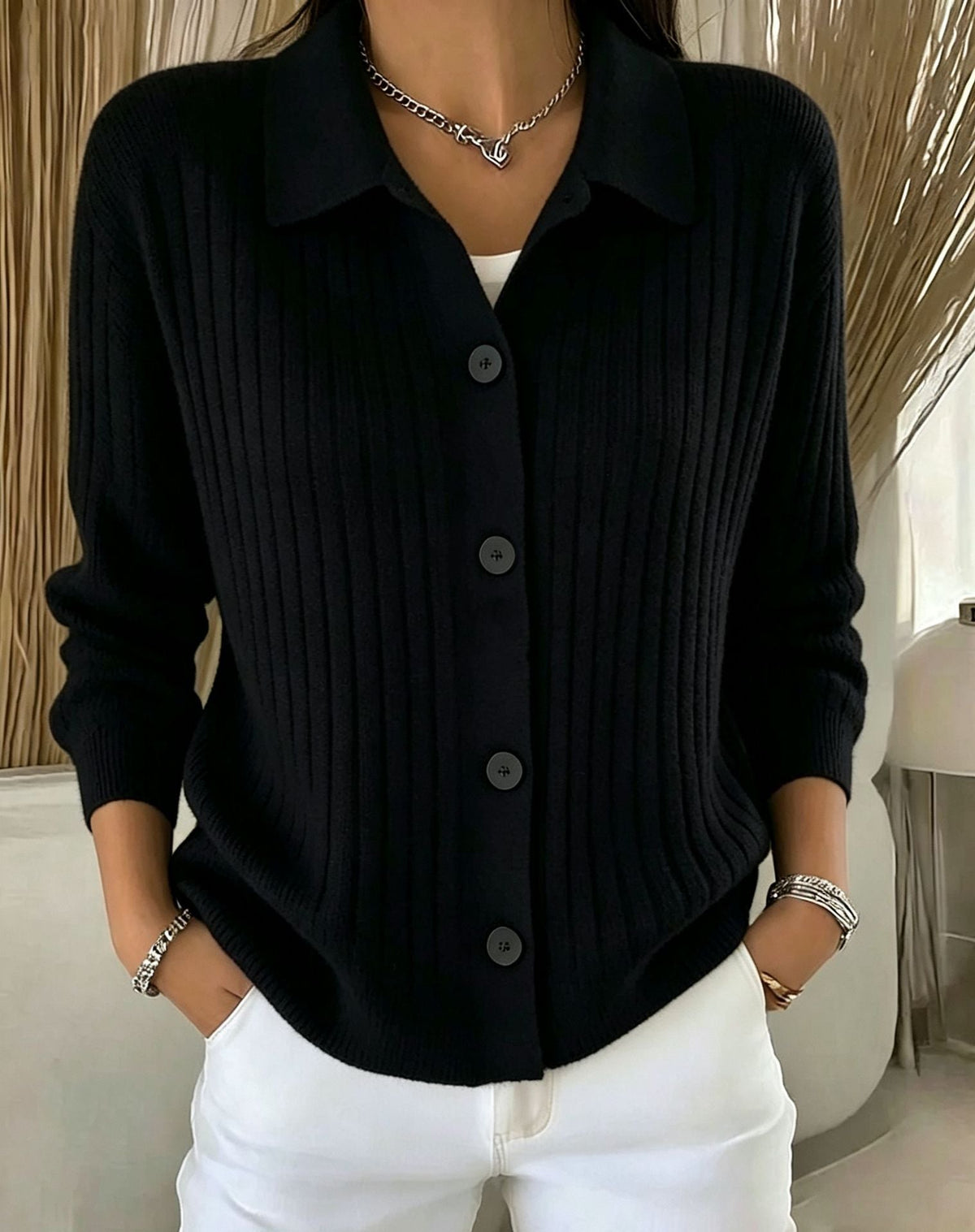 🧶 Relaxed Comfort, Effortless Layering | Women's Casual Loose Fit Knit Cardigan