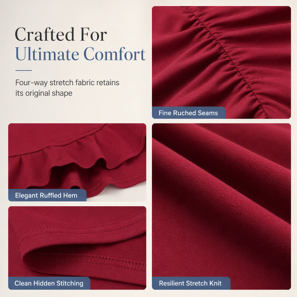 👗 Feminine Sleeve Volume, Sculpting Silhouette | Women's Solid Color Puff Sleeve Bodycon Dress