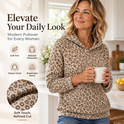 ✨Women's Casual Leopard Print Sweatshirt
