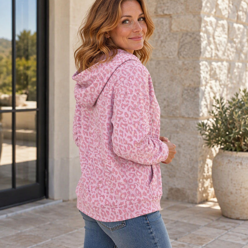 ✨Women's Casual Leopard Print Sweatshirt
