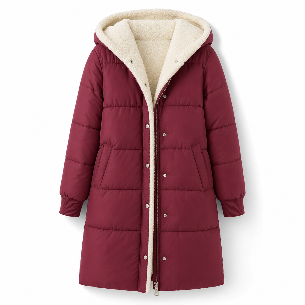 Solid Color Double Sided Hooded Long Sleeve Slim Fit Cardigan Coat