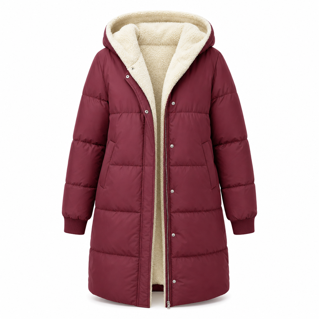 Solid Color Double Sided Hooded Long Sleeve Slim Fit Cardigan Coat