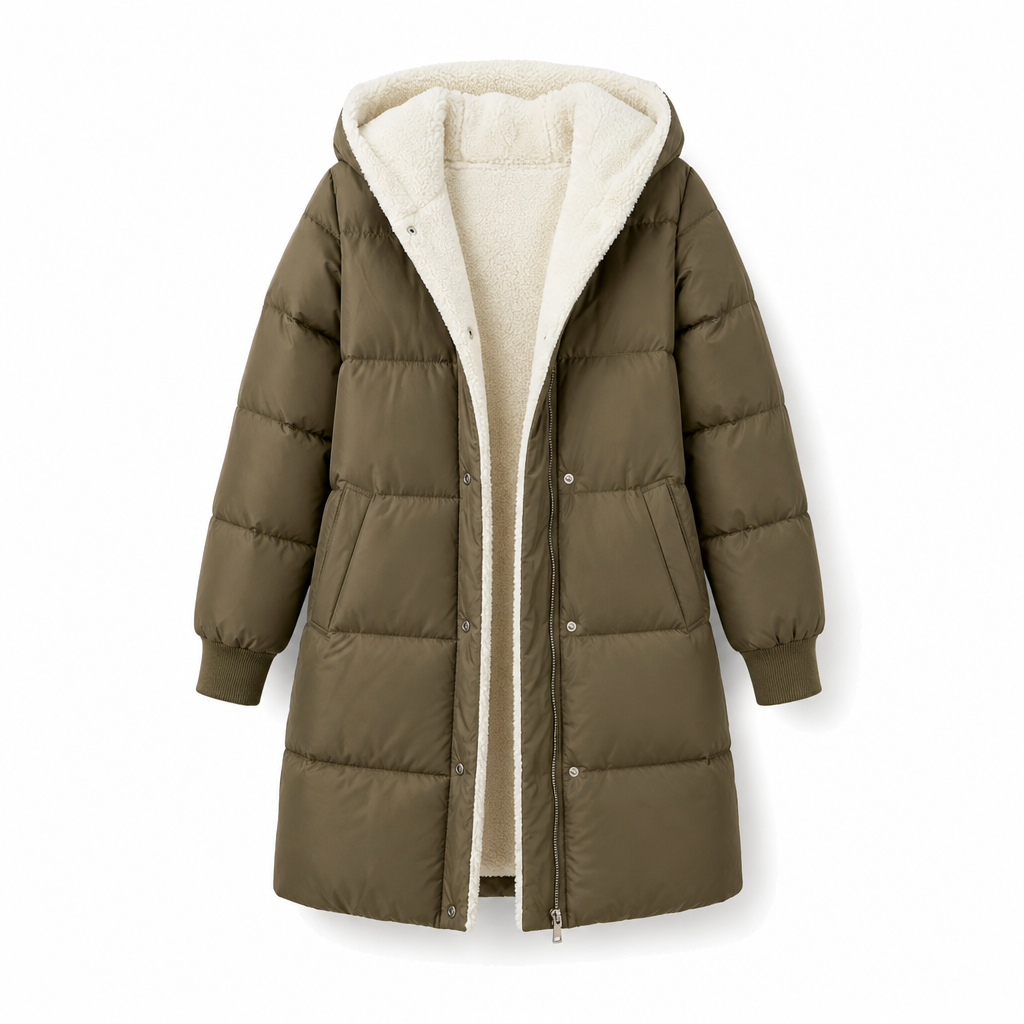 Solid Color Double Sided Hooded Long Sleeve Slim Fit Cardigan Coat