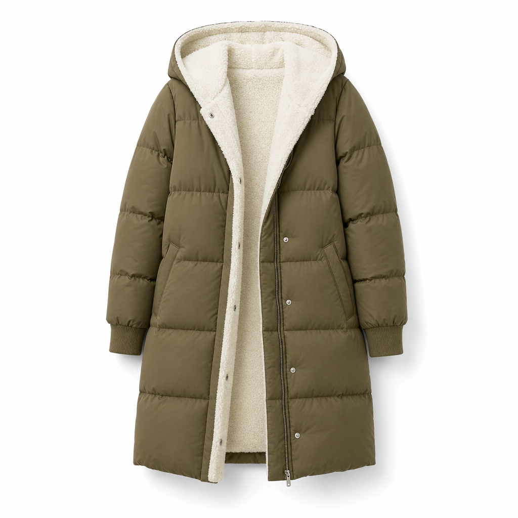 Solid Color Double Sided Hooded Long Sleeve Slim Fit Cardigan Coat