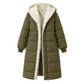 Solid Color Double Sided Hooded Long Sleeve Slim Fit Cardigan Coat