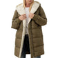 Solid Color Double Sided Hooded Long Sleeve Slim Fit Cardigan Coat