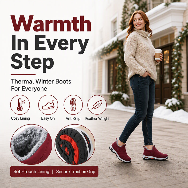 ❄️ Toasty Warmth, Easy On/Off | Unisex Winter Warm Slip-On Snow Shoes