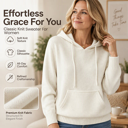 Women's Casual Hooded Knitted Sweater