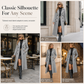 Women's Long Double Breasted Textured Coat Elegant Commuter Outerwear🔥𝙁𝙧𝙚𝙚 𝙎𝙝𝙞𝙥𝙥𝙞𝙣𝙜