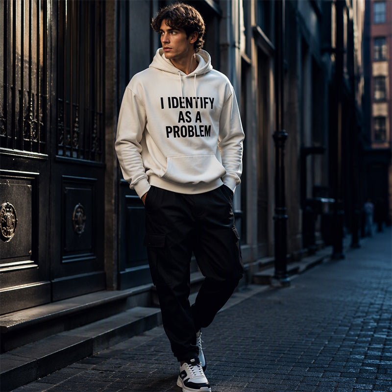 😎Playful Graphic, Easy Everyday Comfort | Men's Humorous Graphic Hooded Sweatshirt