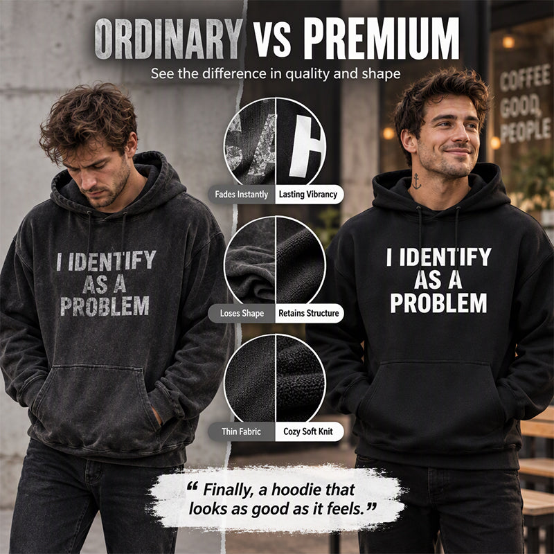 😎Playful Graphic, Easy Everyday Comfort | Men's Humorous Graphic Hooded Sweatshirt