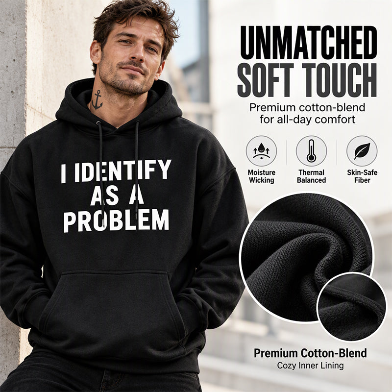 😎Playful Graphic, Easy Everyday Comfort | Men's Humorous Graphic Hooded Sweatshirt