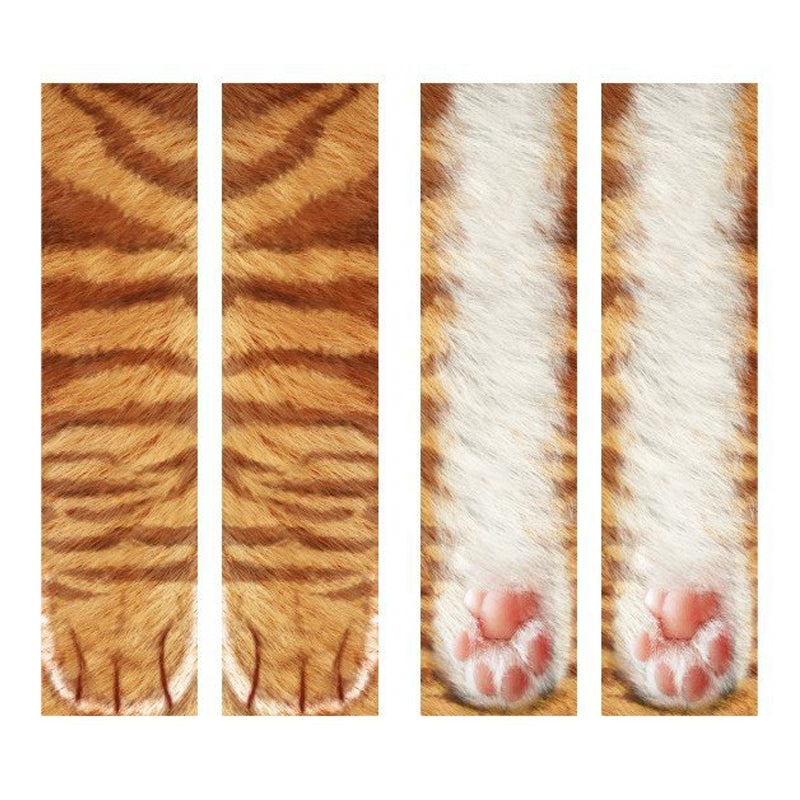 Unisex Adult & Kids Animal Paw Crew Socks