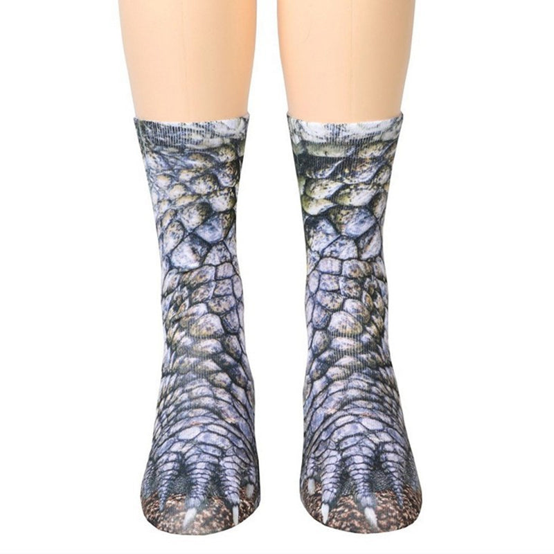 Unisex Adult & Kids Animal Paw Crew Socks