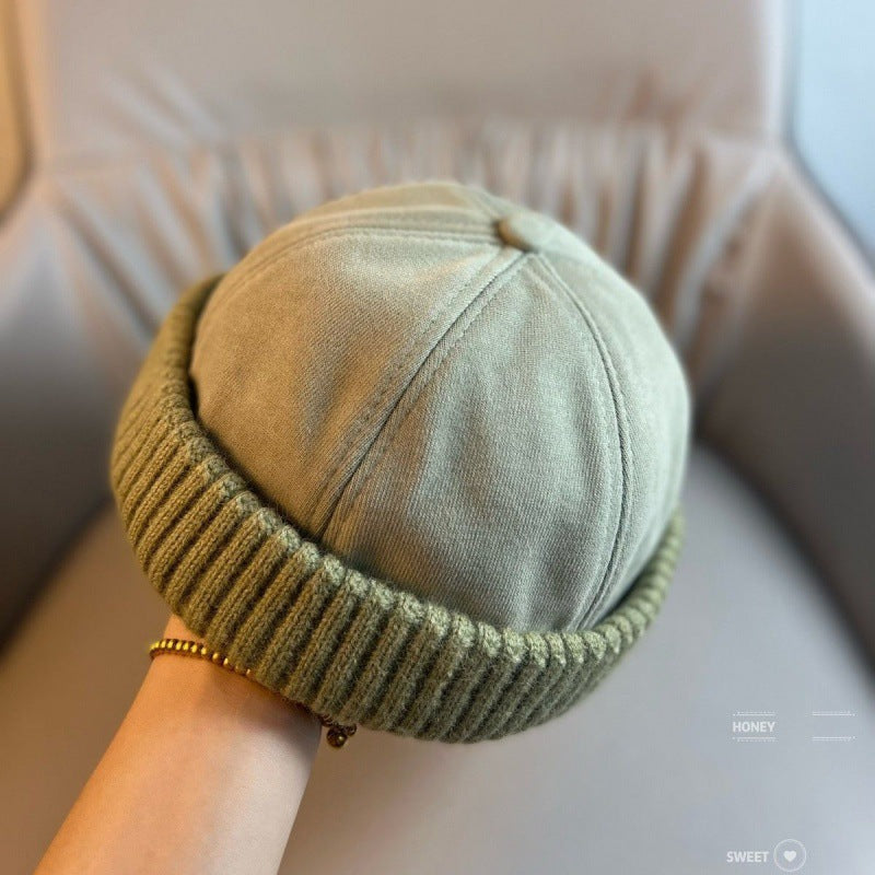 🖤Black Friday Sale:50% OFF🖤 Unisex Warm Knit Brimless Docker Cap