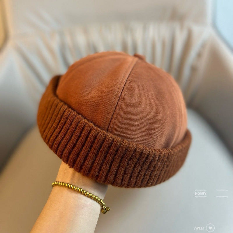 🖤Black Friday Sale:50% OFF🖤 Unisex Warm Knit Brimless Docker Cap