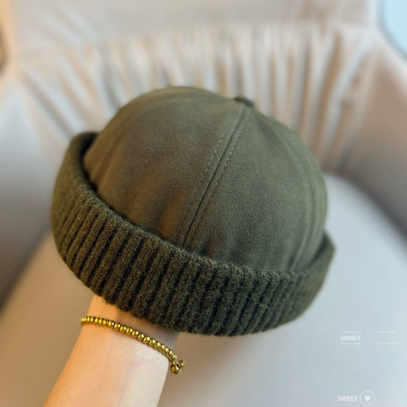 🖤Black Friday Sale:50% OFF🖤 Unisex Warm Knit Brimless Docker Cap