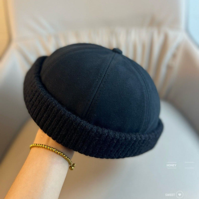 🖤Black Friday Sale:50% OFF🖤 Unisex Warm Knit Brimless Docker Cap
