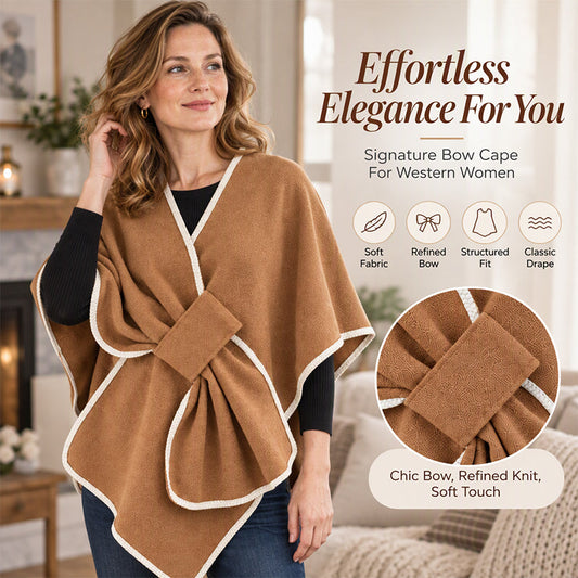 🤎 Women's Elegant Knitted Poncho Shawl