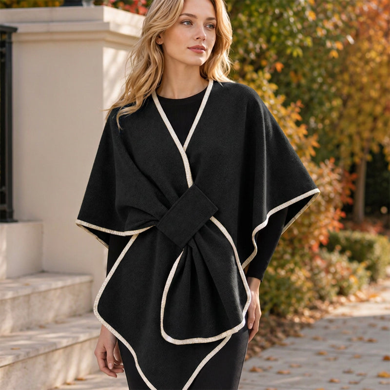 🤎 Women's Elegant Knitted Poncho Shawl