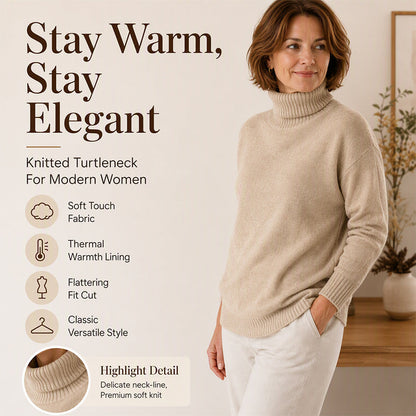 Women's Casual Soft Turtleneck Sweater