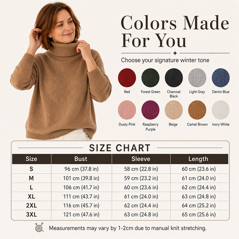Women's Casual Soft Turtleneck Sweater