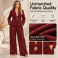 💖Black Friday Mega Deal – 50% off!💖 🍷Women's Elegant Blazer and Wide-Leg Pants Set