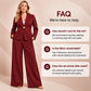 💖Black Friday Mega Deal – 50% off!💖 🍷Women's Elegant Blazer and Wide-Leg Pants Set