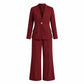 💖Black Friday Mega Deal – 50% off!💖 🍷Women's Elegant Blazer and Wide-Leg Pants Set